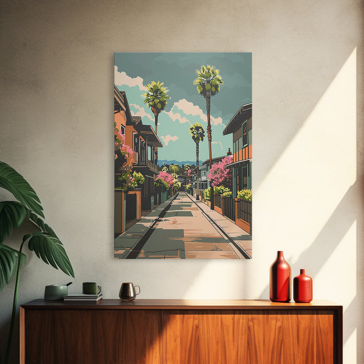 Fremont Travel Poster, Framed Canvas Print, Poster Print, Travel Wall Art, Vintage Travel Print, Living Room Wall Art, City Wall Art