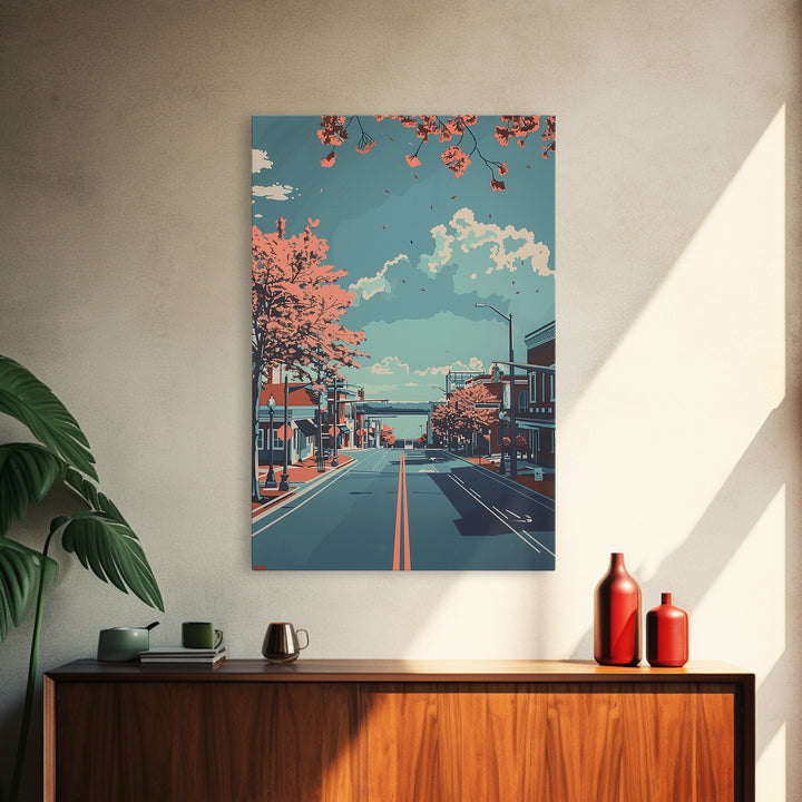 Hampton Travel Poster, Canvas Print, Poster Print, Travel Wall Art, City Travel Poster, Travel Print, Poster Art, Vintage Travel Art