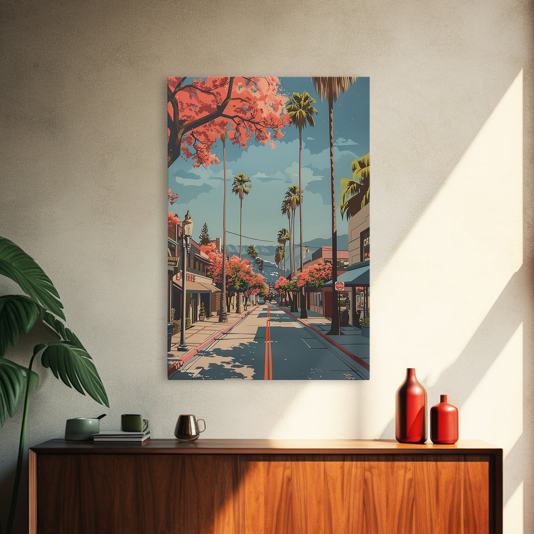 Hesperia Travel Poster, Canvas Print, Travel Wall Art, City Wall Art, Fine Art Print, Vintage Travel, Gallery Wall Set, Travel Print