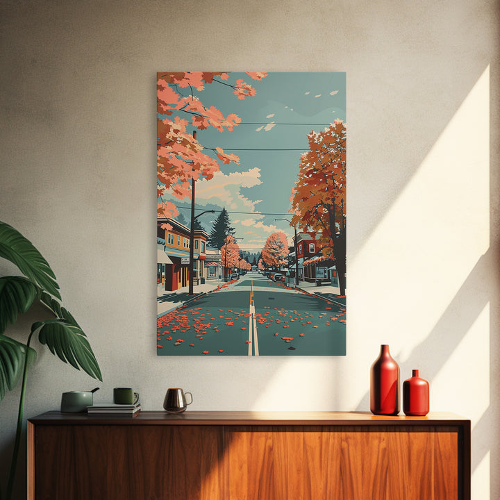 Kent Travel Poster, Framed Canvas Print, City Art Print, Travel Wall Art, Retro Travel Print, Travel Art Print, Watercolor Cityscape