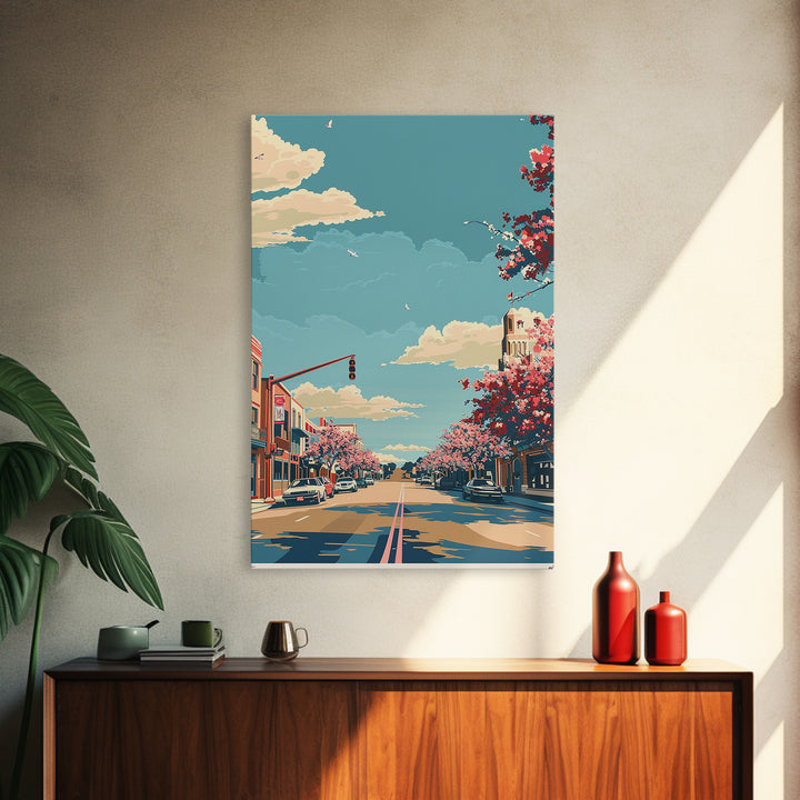 Killeen Travel Poster, Framed Canvas Print, Poster Print, Travel Wall Art, Vintage Travel Print, Mid Century Wall Art, Travel Prints