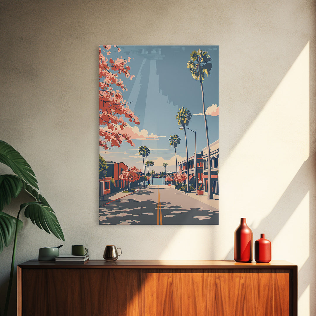 Lakeland Travel Poster, Framed Canvas Print, Travel Wall Art, City Wall Art, Gallery Wall Set, Travel Decor, Travel Prints, Wall Art