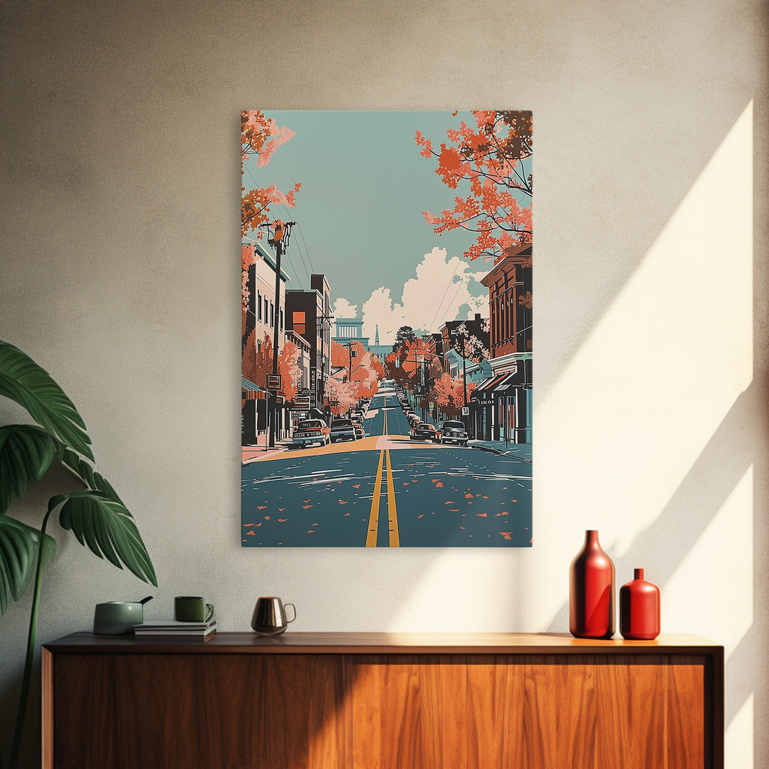 Macon Travel Poster, Canvas Print, City Art Print, Travel Wall Art, Travel Prints, Vintage Posters, City Travel Poster, Travel Print