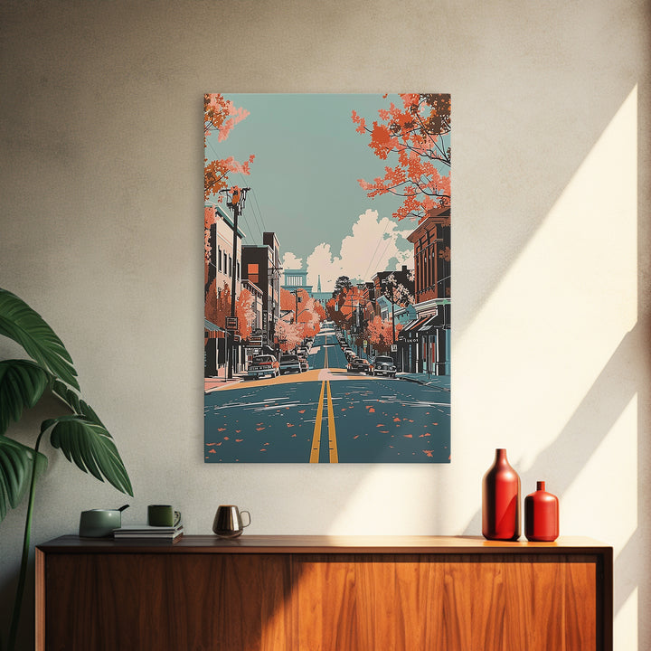 Macon Travel Poster, Canvas Print, City Art Print, Travel Wall Art, Travel Prints, Vintage Posters, City Travel Poster, Travel Print
