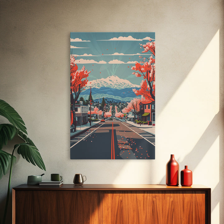 Menifee Travel Poster, Canvas Print, Poster Print, Travel Wall Art, Retro Wall Art, Travel Print, Colorful Wall Art, Wanderlust Gift