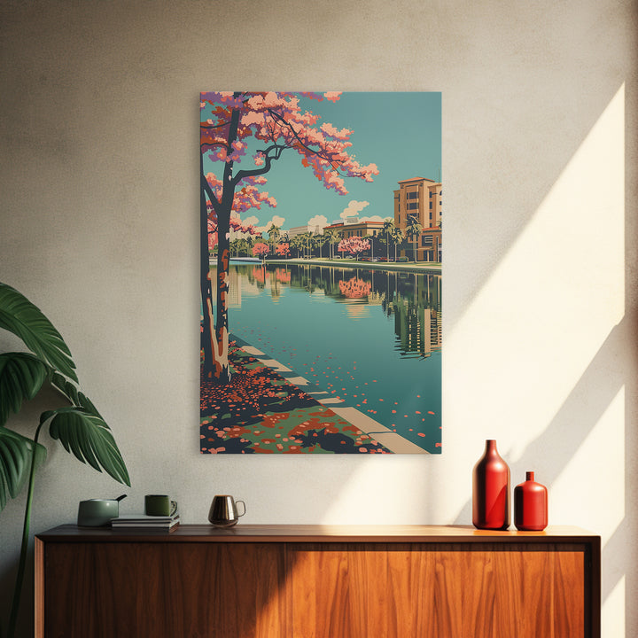Pembroke Pines Travel Poster, Canvas Print, Travel Art Print, Modern Wall Decor, Retro Wall Art, Wall Art, Art Print, City Art Print