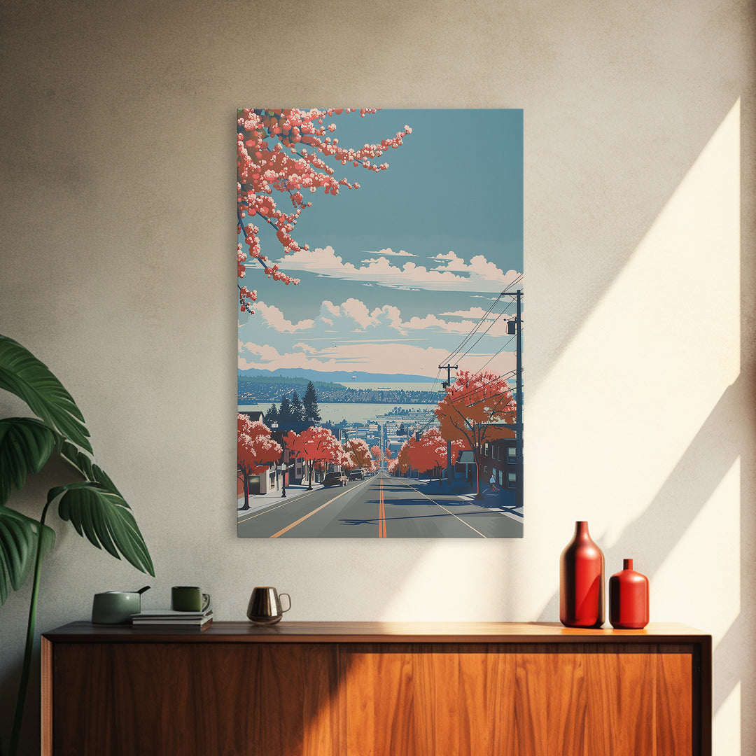 Richmond Travel Poster, Canvas Print, Travel Prints, Landscape Art, Retro Wall Art, Living Room Wall Art, Travel Decor, Travel Print