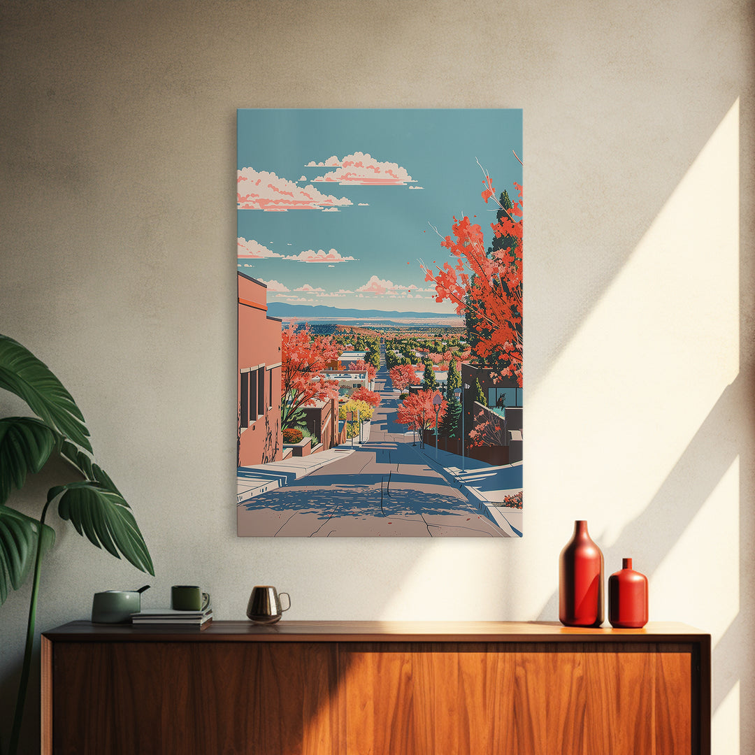 Rio Rancho Travel Poster, Framed Canvas Print, Retro Travel Poster, City Wall Art, Minimalist Poster, Travel Posters, Fine Art Print
