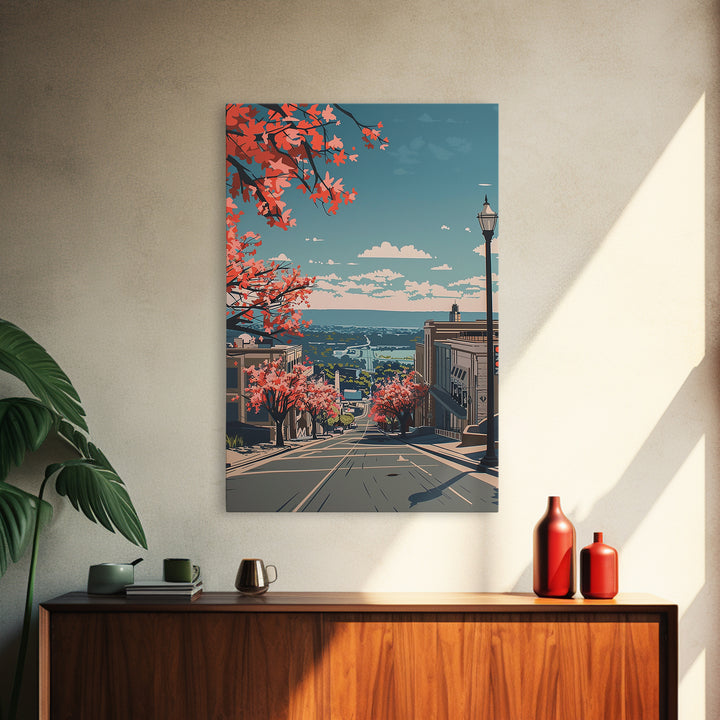 Round Rock Travel Poster, Framed Canvas Print, City Travel Poster, Travel Wall Decor, Fine Art Print, Travel Posters, City Art Print