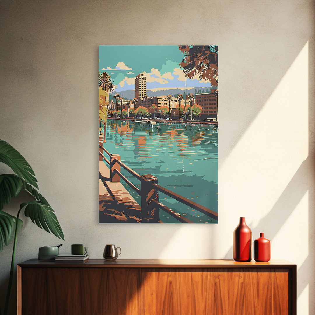 San Jose Travel Poster, Canvas Print, Travel Art Print, Modern Wall Decor, City Travel Poster, Travel Wall Art, Living Room Wall Art