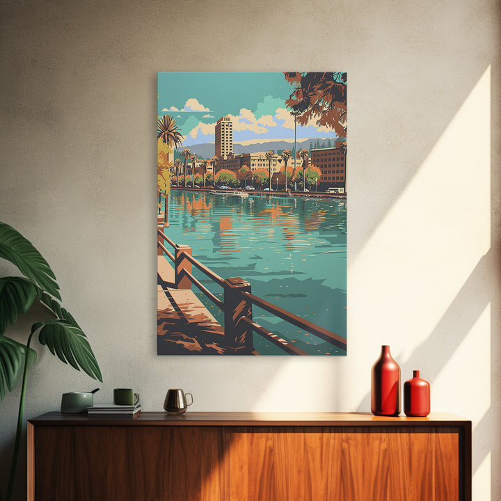 San Jose Travel Poster, Canvas Print, Travel Art Print, Modern Wall Decor, City Travel Poster, Travel Wall Art, Living Room Wall Art