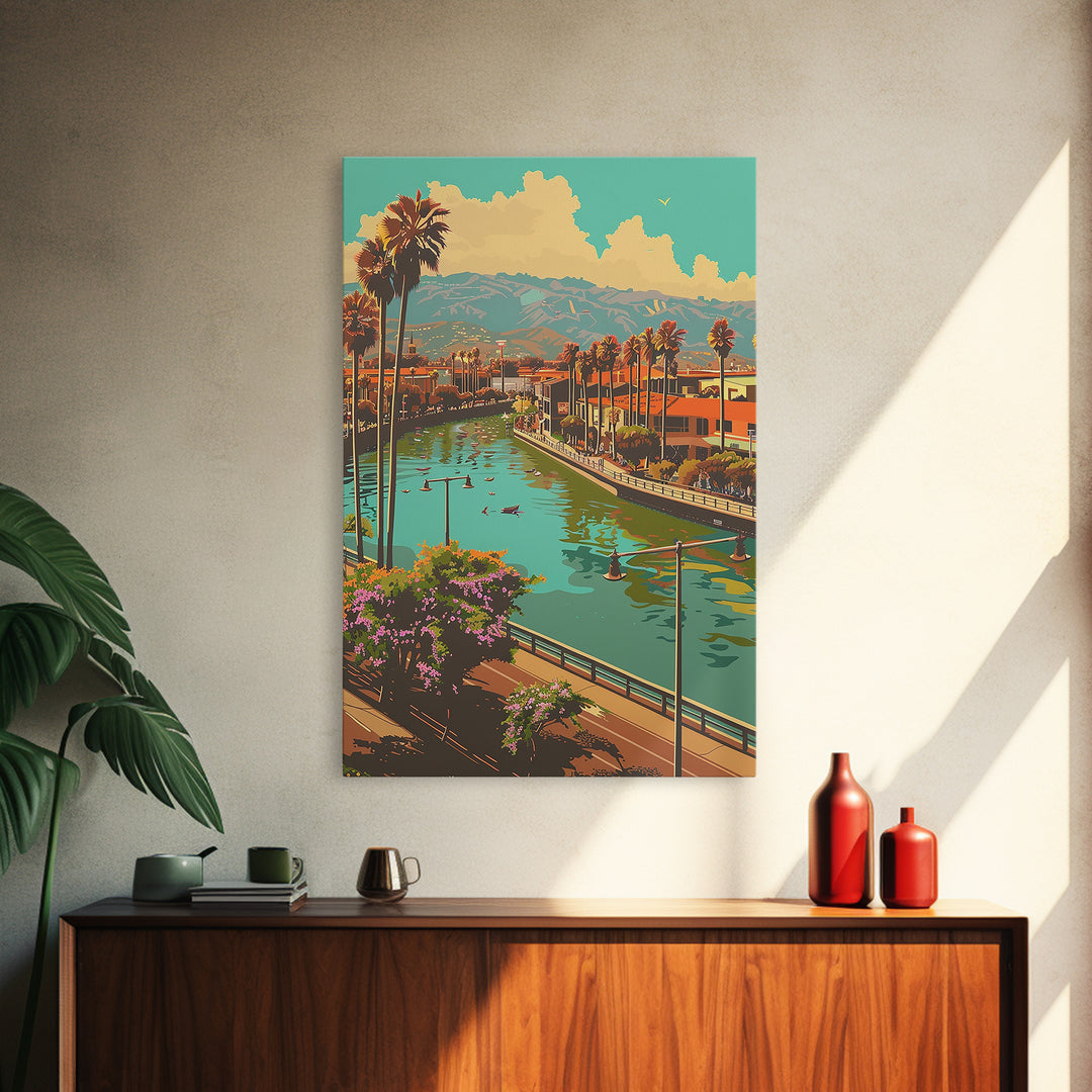 Santa Ana Travel Poster, Canvas Print, City Travel Poster, Vintage City Poster, Minimalist Poster, City Illustration, Retro Wall Art