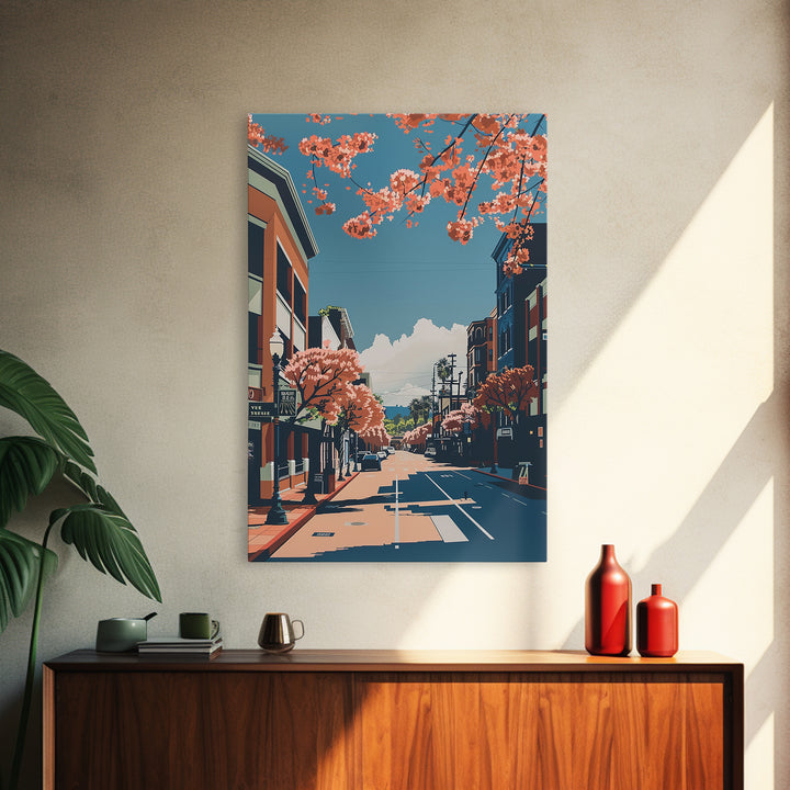 Santa Clara Travel Poster, Canvas Print, Travel Wall Decor, Minimalist Poster, Travel Wall Art, Poster Print, Wall Art, Travel Decor