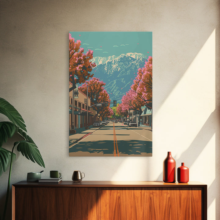 Santa Clarita Travel Poster, Canvas Print, City Travel Poster, Travel Wall Art, Vintage City Poster, Vintage Poster, Vintage Posters