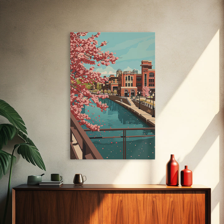 Sioux Falls Travel Poster, Canvas Print, Travel Wall Art, City Wall Art, Poster Print, Vintage Poster, Vintage Travel, Travel Prints