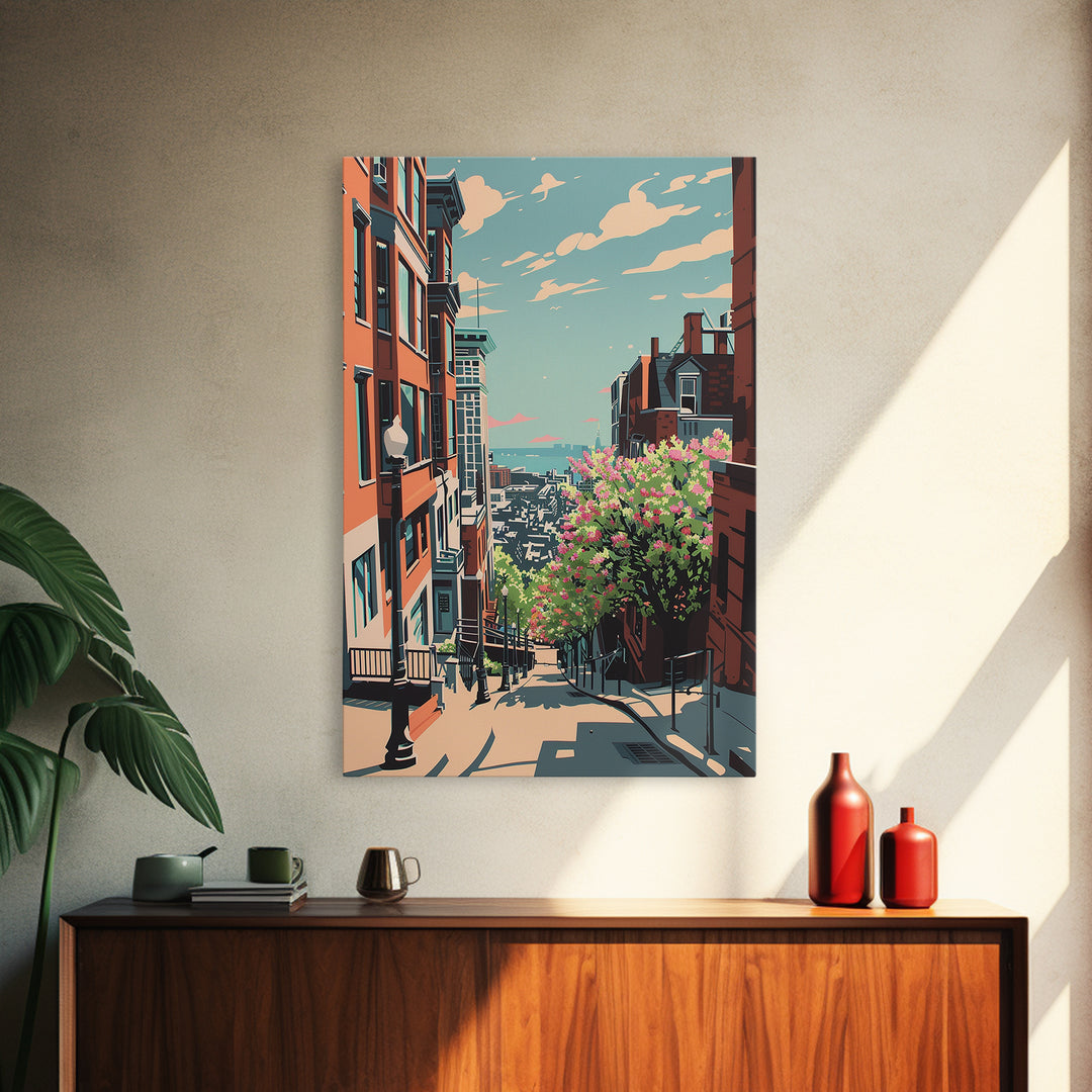 Stamford Travel Poster, Canvas Print, City Travel Poster, Travel Wall Art, Travel Decor, Landscape Art, Poster Print, Travel Posters