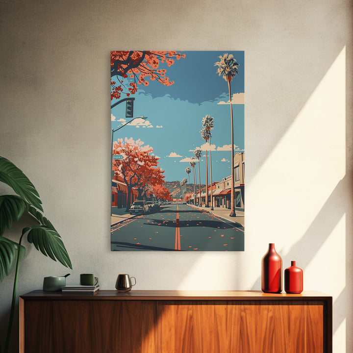 Victorville Travel Poster, Framed Canvas Print, Retro Travel Poster, City Wall Art, Vintage Poster, Retro Travel Print, Travel Print