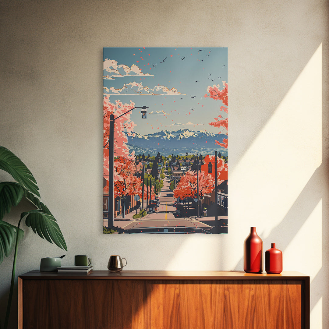 Westminster Travel Poster, Canvas Print, Poster Print, Travel Wall Art, Art Print, Wanderlust Gift, City Illustration, Travel Prints