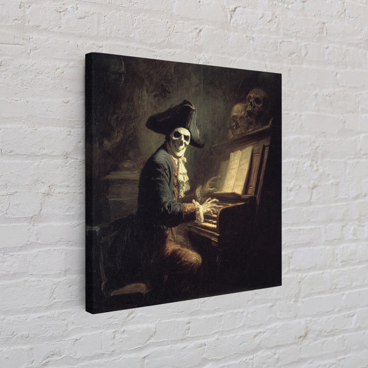 The Phantom Organist, Baroque Witchcraft Art, Square Wall Art, Dark Halloween Decor, Canvas Print, Halloween Wall Art, Spooky Wall Decor