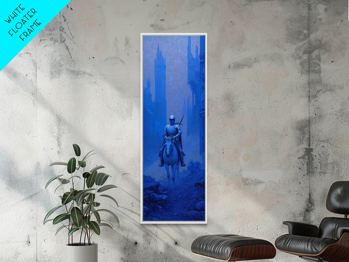 The Spectral Knight, Surreal Apocalyptic Art, Tall Narrow Wall Art, Dark Fantasy Wall Art, Canvas Print, Halloween Wall Art