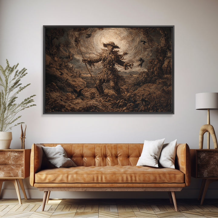 The Harvest Demon, Baroque Witchcraft Art, Landscape Wall Art, Gothic Horror Wall Art, Canvas Print, Halloween Wall Art, Halloween Decor