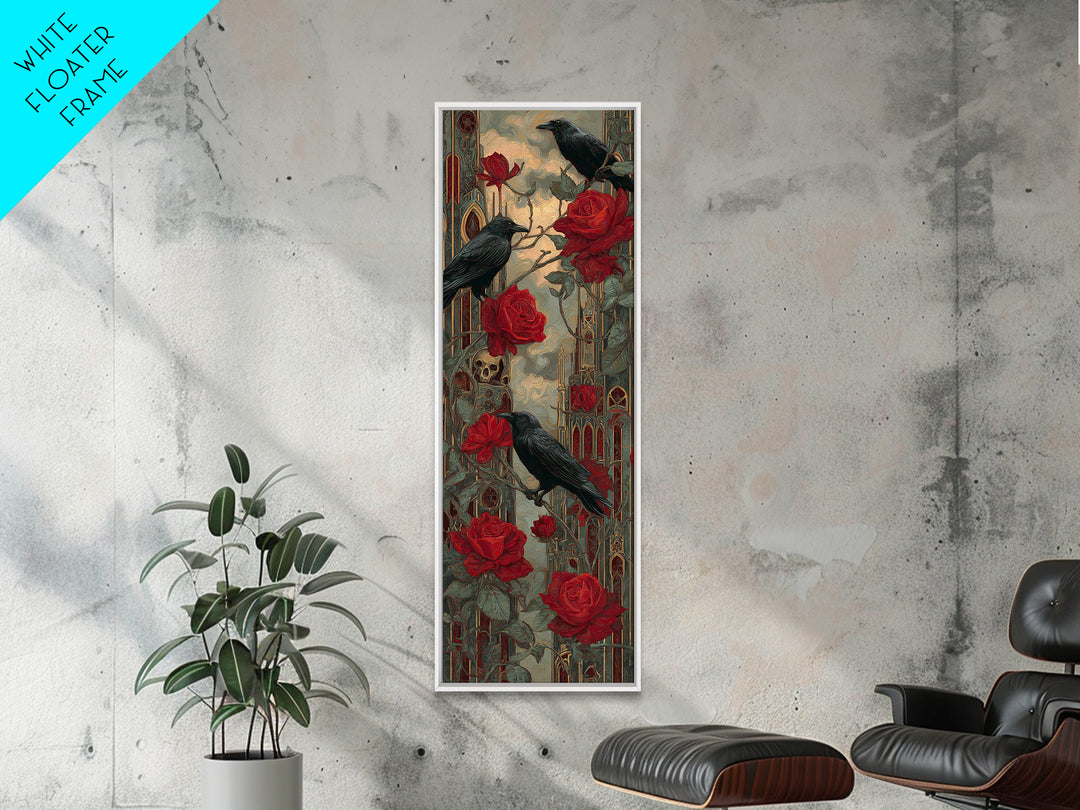 Storm Clouds over an Abandoned Field Framed Canvas Print, Dark Art, Fine Art Print, Living Room Decor, Fine Art, Nocturne, DAR-1x3-50
