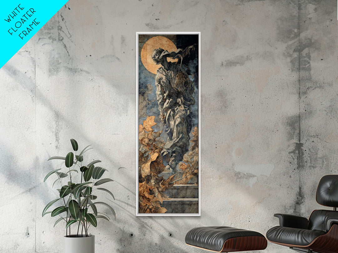 The Derelict Asylum, Dark Renaissance Art, Tall Narrow Wall Art, Gothic Horror Wall Art, Canvas Print, Halloween Wall Art