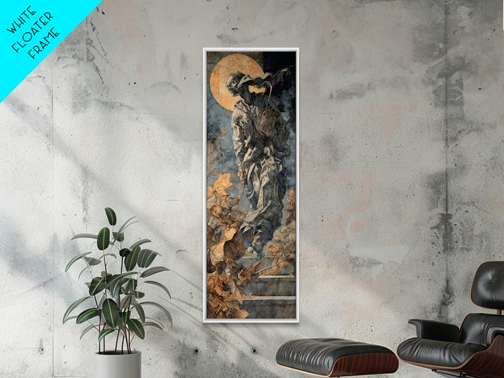 The Derelict Asylum, Dark Renaissance Art, Tall Narrow Wall Art, Gothic Horror Wall Art, Canvas Print, Halloween Wall Art