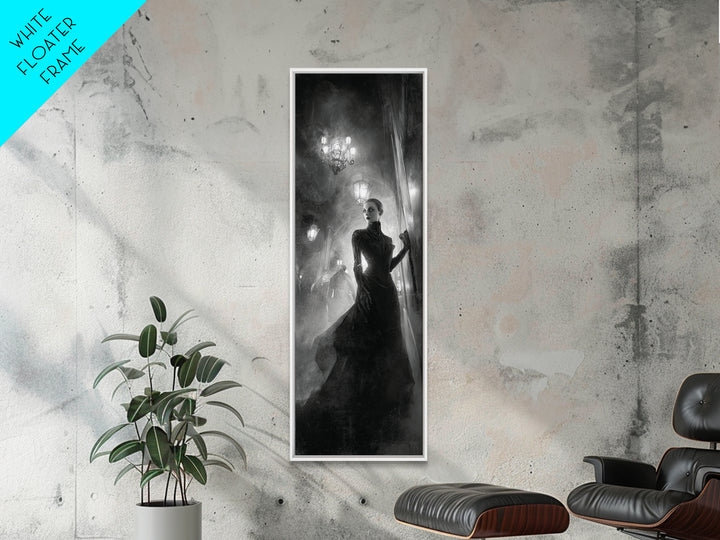 The Haunted Hotel, Biomechanical Horror Art, Tall Narrow Wall Art, Dark Fantasy Wall Art, Canvas Print, Halloween Wall Art