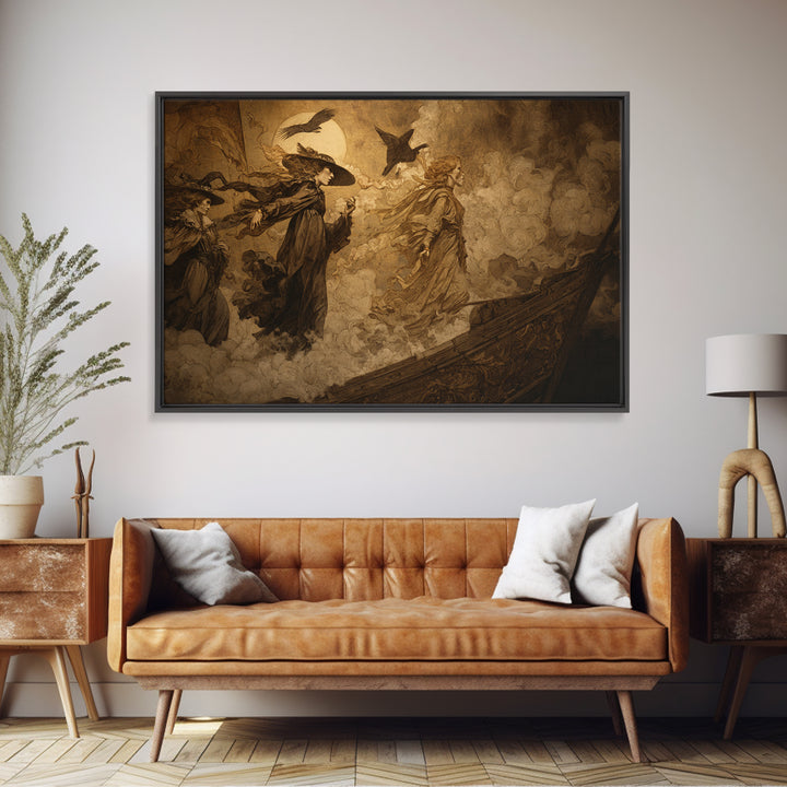 The Shipwreck Cove, Decadent Gothic Art, Landscape Wall Art, Gothic Horror Wall Art, Canvas Print, Halloween Wall Art