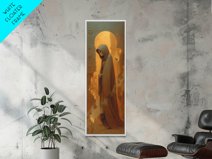 The Midnight Masquerade, Surreal Apocalyptic Art, Tall Narrow Wall Art, Gothic Horror Wall Art, Canvas Print, Halloween Wall Art
