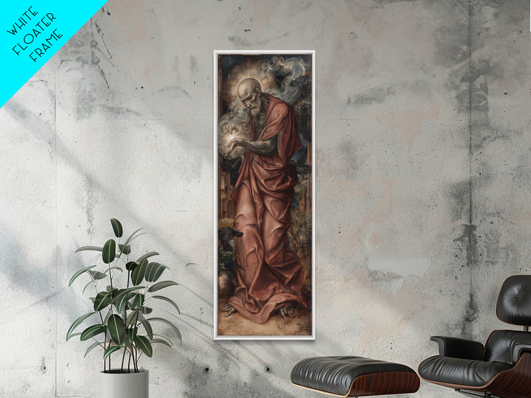 The Ghost Wedding, Dark Renaissance Art, Tall Narrow Wall Art, Dark Fantasy Wall Art, Framed Canvas Print, Halloween Wall Art