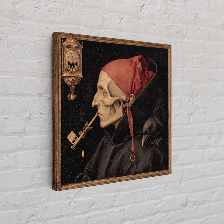 The Coffin Key, Danse Macabre Art, Square Wall Art, Dark Fantasy Wall Art, Canvas Print, Halloween Wall Art
