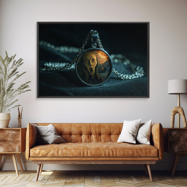 The Moonstone Amulet, Expressionist Gothic Art, Landscape Wall Art, Macabre Wall Art, Canvas Print, Halloween Wall Art, Halloween Decor