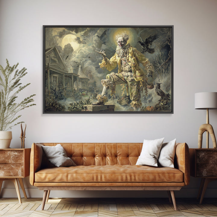 1950s Halloween Nostalgia, Dark Renaissance Art, Landscape Wall Art, Gothic Horror Wall Art, Framed Canvas Print