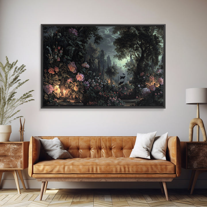 The Poison Garden, Baroque Witchcraft Art, Landscape Wall Art, Macabre Wall Art, Canvas Print, Halloween Wall Art, Statement Wall Art