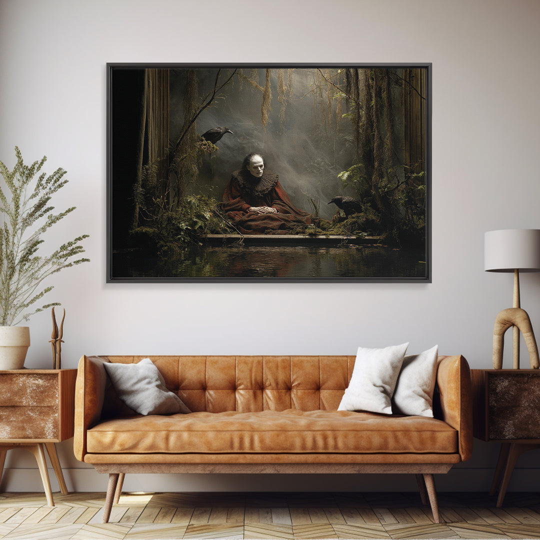 The Dream Eater, Symbolist Gothic Landscape, Landscape Wall Art, Gothic Horror Wall Art, Canvas Print, Halloween Wall Art