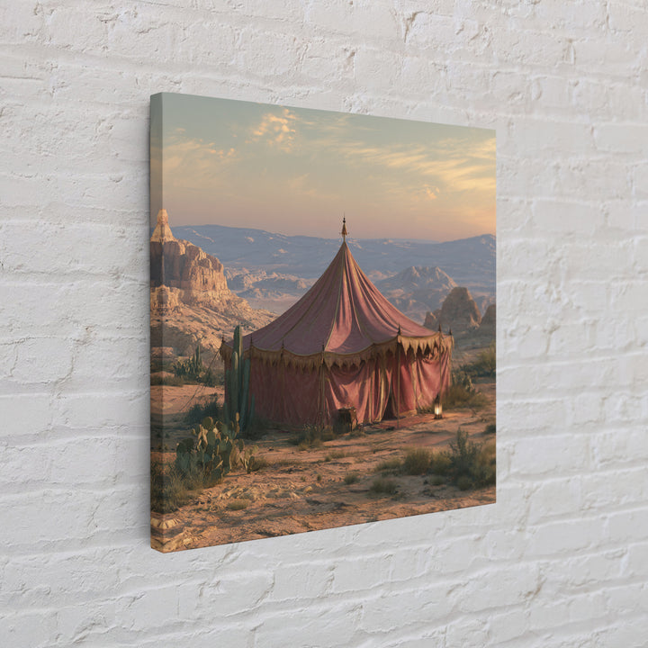 Moroccan Desert Tent Canvas Print, Desert Art, Bedroom Wall Art, Southwestern Decor, Fine Art, Desert, Fine Art Print, DES-1x1-35
