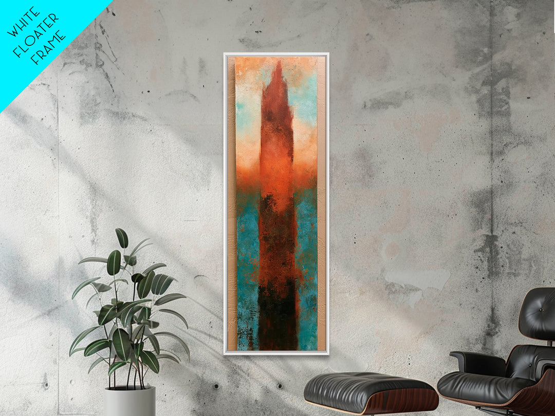 Abstract Heatwave Horizon Canvas Print, Desert Art, Boho Wall Art, Southwestern Decor, Fine Art, Desert, Living Room Art, DES-1x3-25