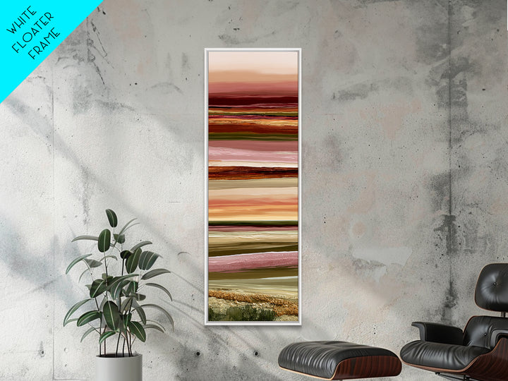 Abstract Heatwave Horizon Canvas Print, Desert Art, Western Decor, Southwestern Decor, Oil Painting, Desert, Modern Decor, DES-1x3-73