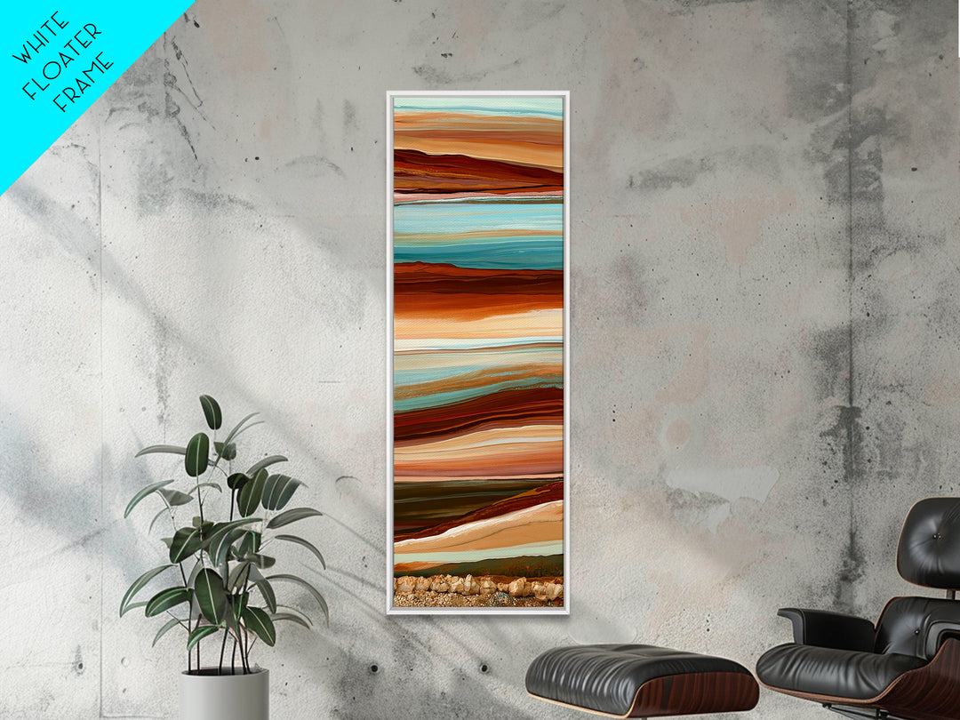 Abstract Heatwave Horizon Canvas Print, Desert Art, Home Decor, Southwestern Decor, Desert, Printable Art, Living Room Decor, DES-1x3-97