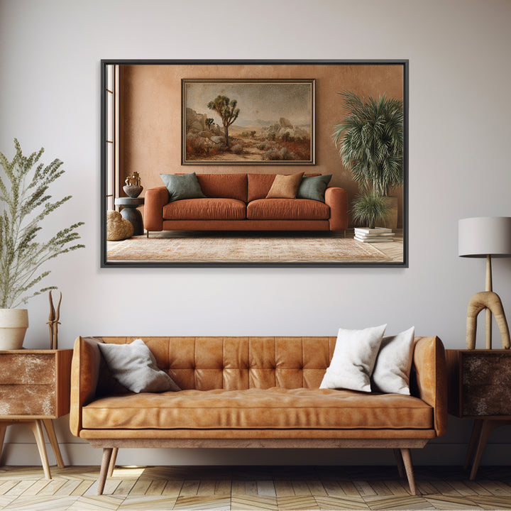 Joshua Tree under Star Filled Night Canvas Print, Desert Art, Living Room Art, Southwestern Decor, Fine Art, Desert, DES-3x2-34