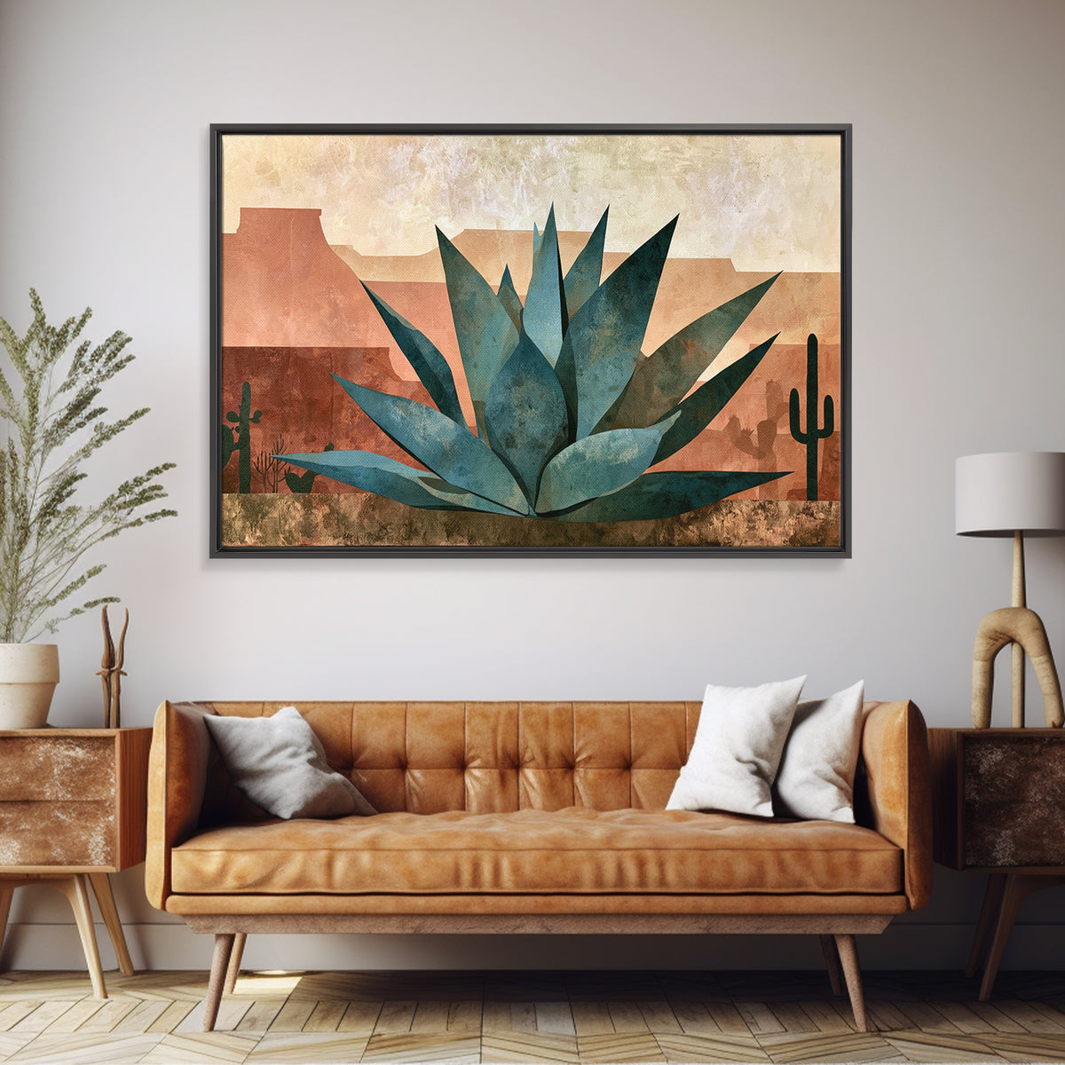 Agave Plant Closeup Canvas Print, Desert Art, Landscape Wall Art, Southwestern Decor, Fine Art, Desert, Luxury Decor, DES-3x2-4