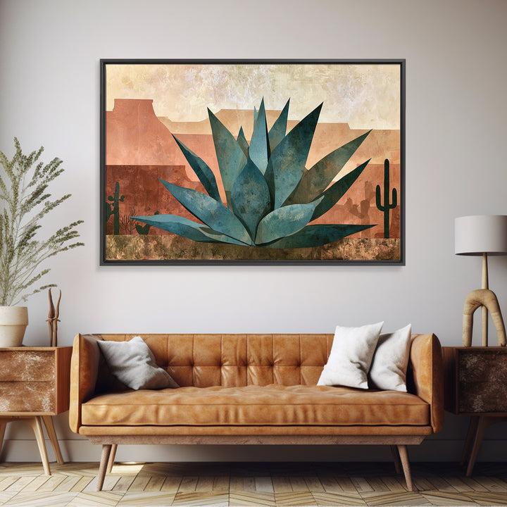 Agave Plant Closeup Canvas Print, Desert Art, Landscape Wall Art, Southwestern Decor, Fine Art, Desert, Luxury Decor, DES-3x2-4