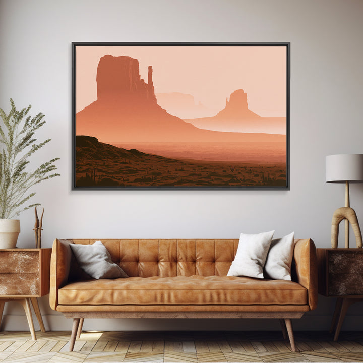 Monument Valley Silhouette Canvas Print, Desert Art, Luxury Decor, Southwestern Decor, Fine Art, Desert, Wall Art Prints, DES-3x2-61