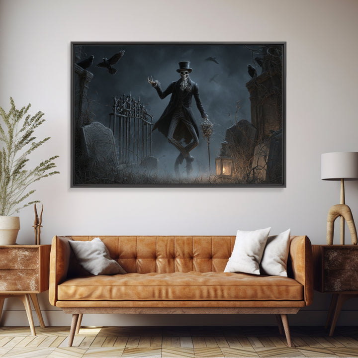 The Ghostly Groom, Landscape Wall Art, Spooky Home Decor, Canvas Print, Halloween Wall Decor, Gothic Home Decor, Halloween Wall Art
