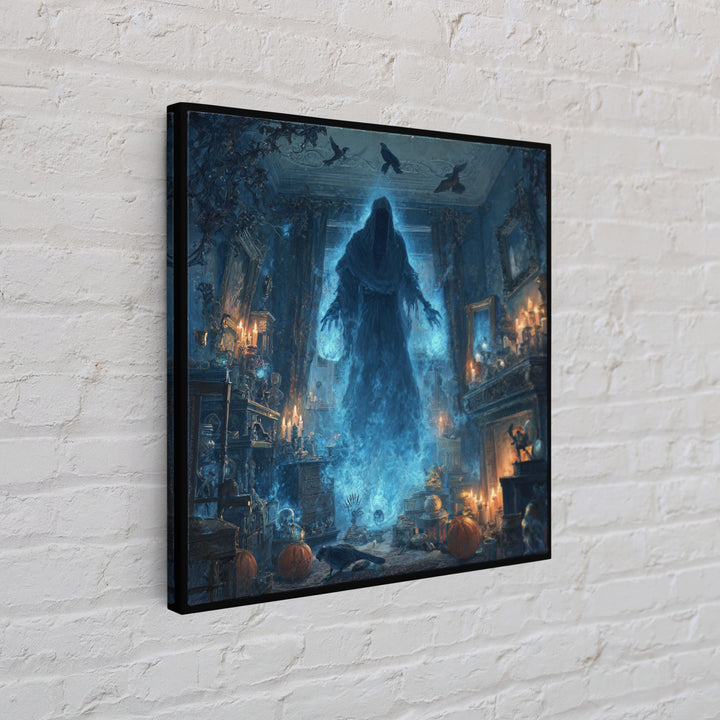 The Will-O'-The-Wisp Shepherd, Square Wall Art, Dark Fantasy Wall Art, Canvas Print, Halloween Wall Decor, Gothic Home Decor