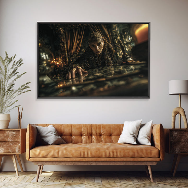 The Cave Oracle, Landscape Wall Art, Dark Halloween Decor, Canvas Print, Halloween Wall Decor, Gothic Home Decor, Collectible Wall Decor