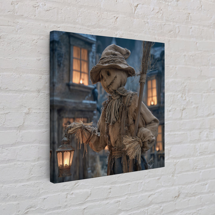 The Scarecrow Uprising, Square Wall Art, Haunted Gothic Art, Framed Canvas Print, Halloween Wall Decor, Gothic Home Decor, Horror Wall Art