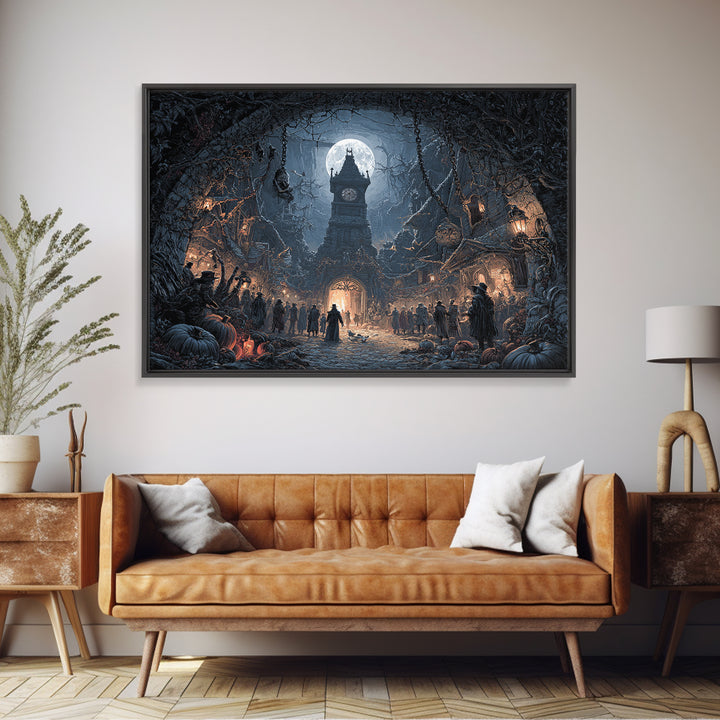 The Thirteenth Bell, Landscape Wall Art, Spooky Home Decor, Canvas Print, Halloween Wall Decor, Gothic Home Decor, Horror Wall Art